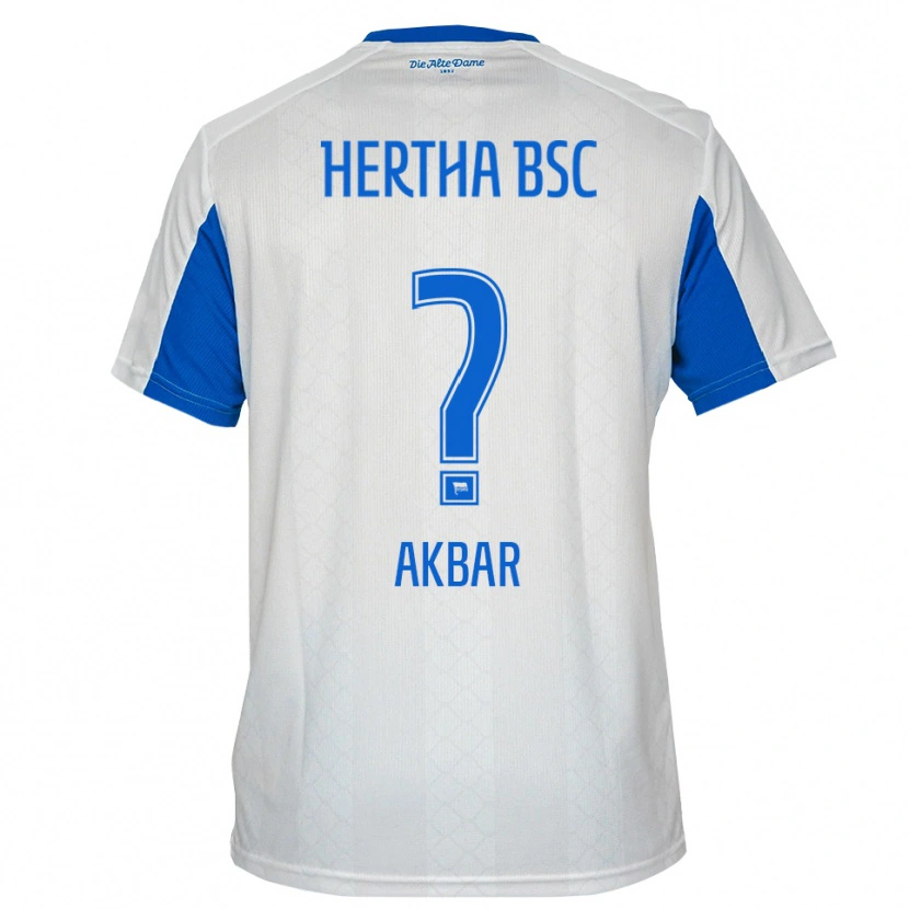 Danxen Kinder Schikib Akbar #0 Weiß Blau Auswärtstrikot Trikot 2025/26 T-Shirt Österreich