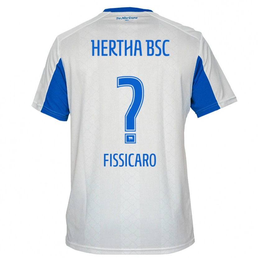 Danxen Kinder Lucas Fissicaro #0 Weiß Blau Auswärtstrikot Trikot 2025/26 T-Shirt Österreich