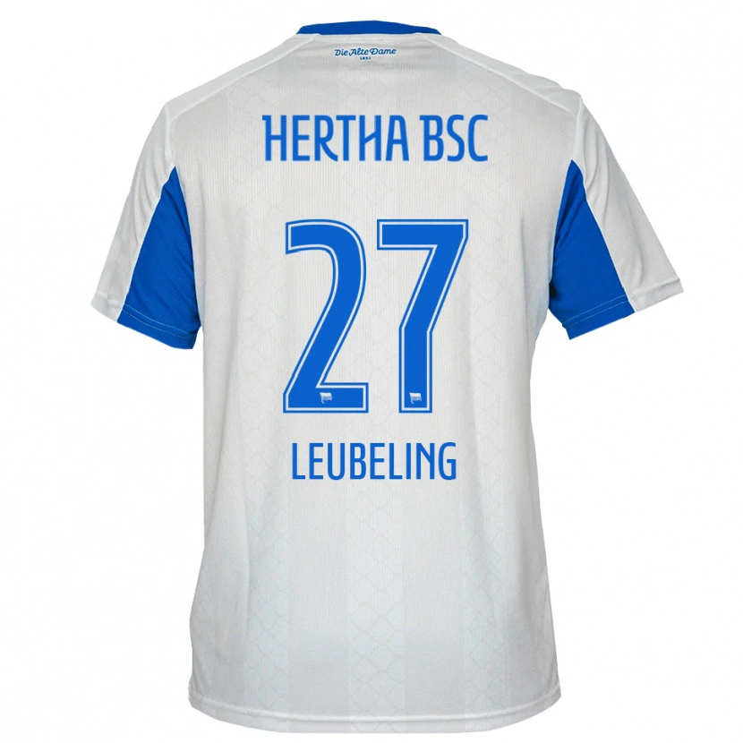 Danxen Kinder Milan Leubeling #27 Weiß Blau Auswärtstrikot Trikot 2025/26 T-Shirt Österreich
