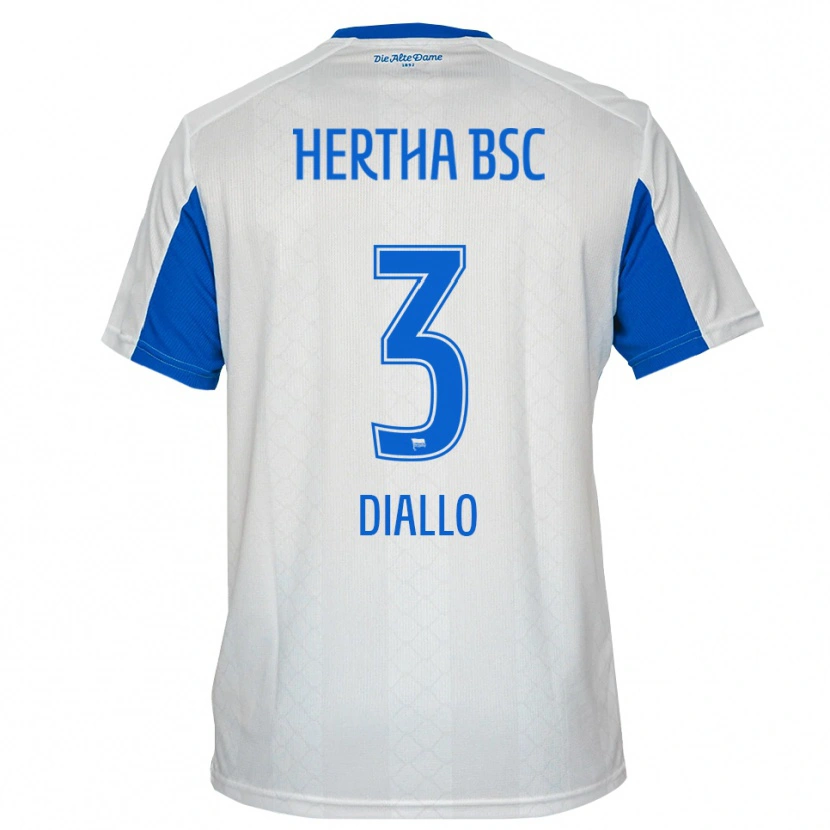 Danxen Kinder Jerome Diallo #3 Weiß Blau Auswärtstrikot Trikot 2025/26 T-Shirt Österreich
