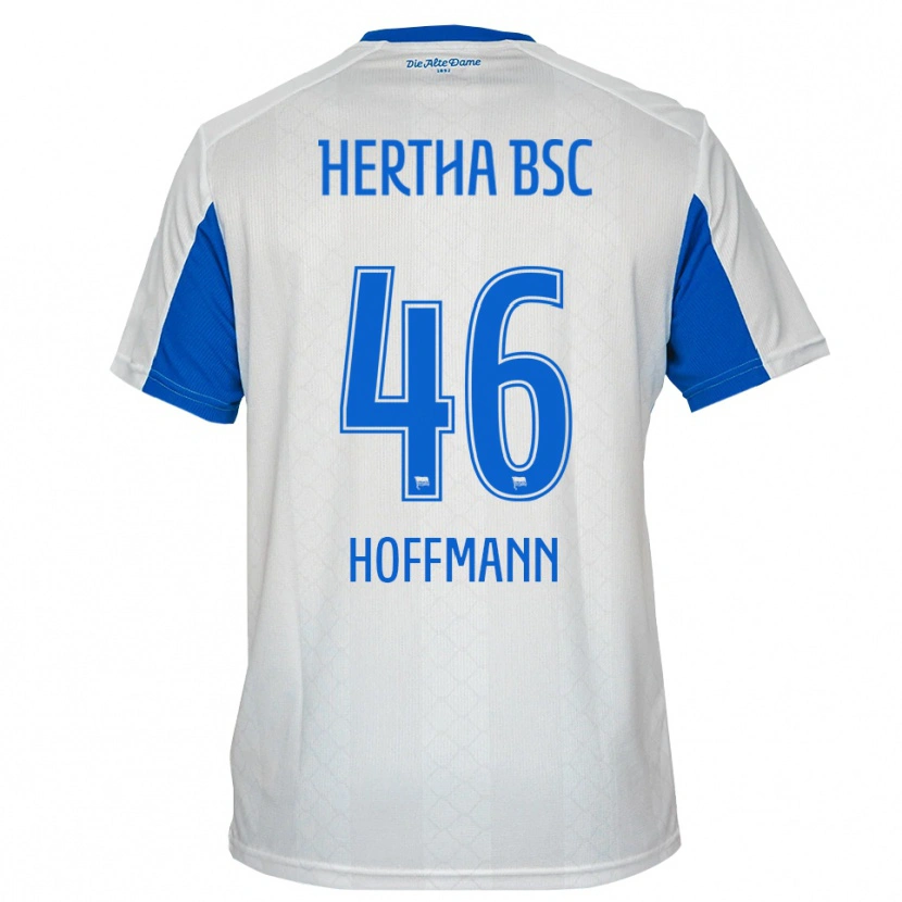 Danxen Kinder Tim Hoffmann #46 Weiß Blau Auswärtstrikot Trikot 2025/26 T-Shirt Österreich