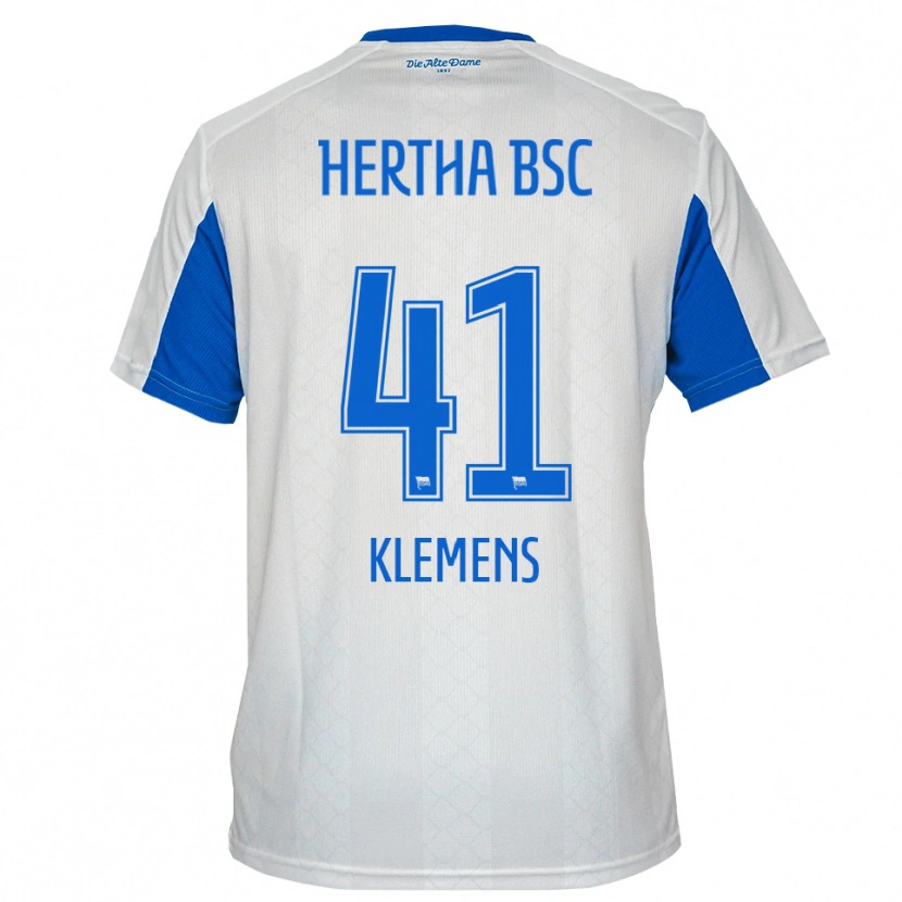 Danxen Kinder Pascal Klemens #41 Weiß Blau Auswärtstrikot Trikot 2025/26 T-Shirt Österreich