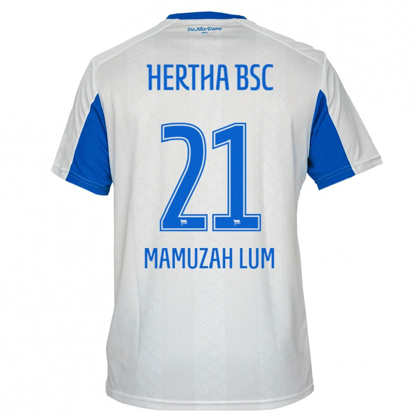 Danxen Kinder Boris Mamuzah Lum #21 Weiß Blau Auswärtstrikot Trikot 2025/26 T-Shirt Österreich