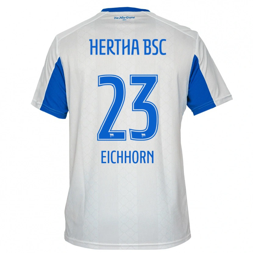 Danxen Kinder Kennet Eichhorn #23 Weiß Blau Auswärtstrikot Trikot 2025/26 T-Shirt Österreich