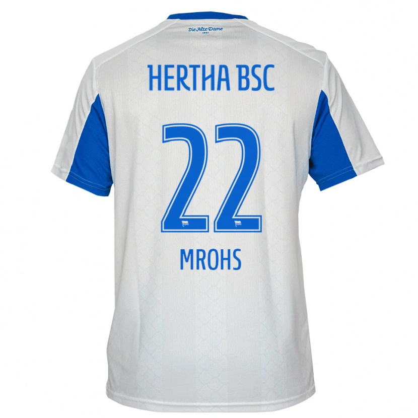 Danxen Kinder Daniel Mrohs #22 Weiß Blau Auswärtstrikot Trikot 2025/26 T-Shirt Österreich