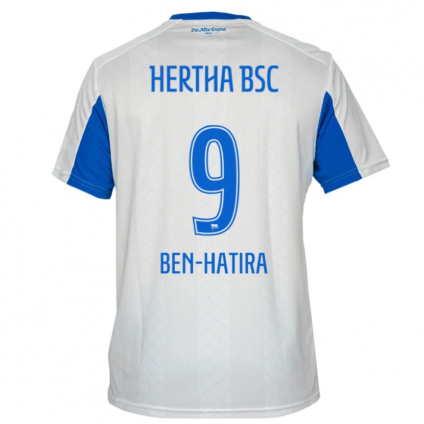Danxen Kinder Aslam Ben-Hatira #9 Weiß Blau Auswärtstrikot Trikot 2025/26 T-Shirt Österreich