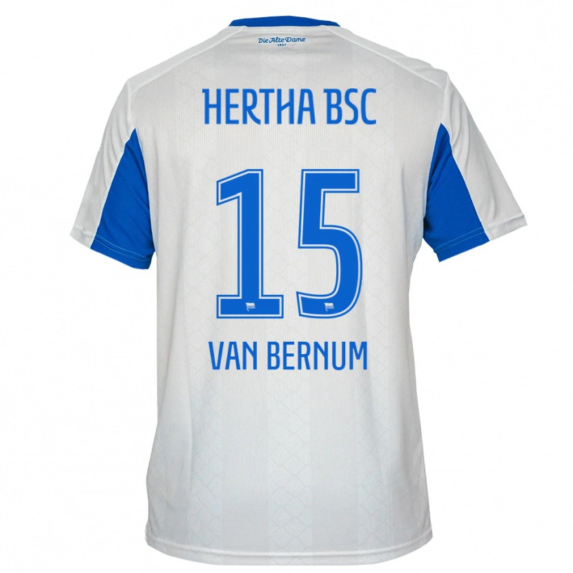 Danxen Kinder Ben Van Bernum #15 Weiß Blau Auswärtstrikot Trikot 2025/26 T-Shirt Österreich