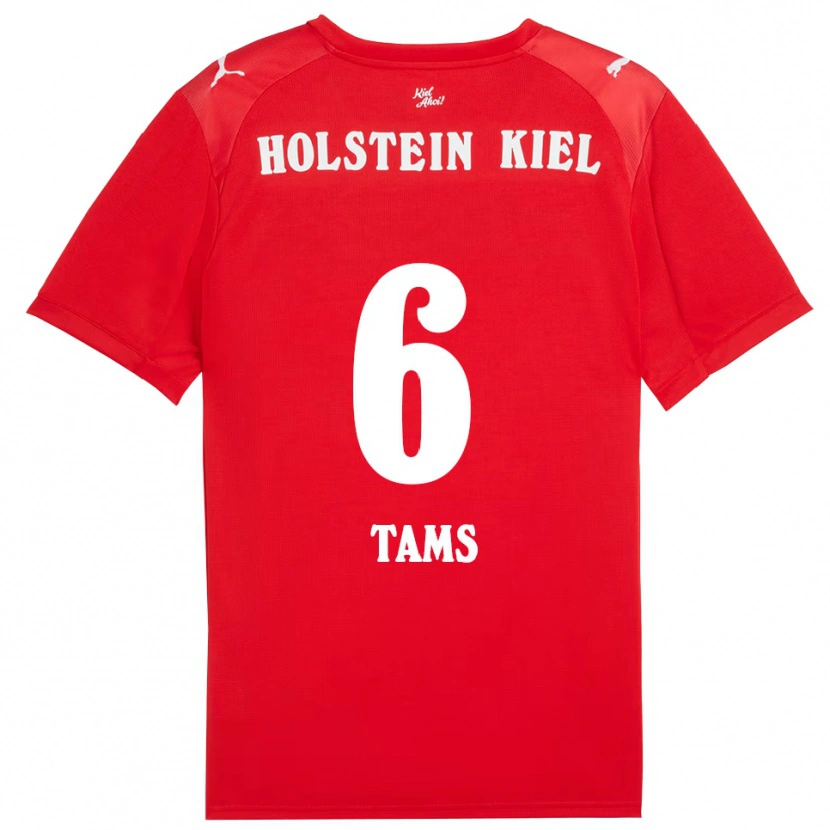 Danxen Kinder Linus Tams #6 Rot Blau Auswärtstrikot Trikot 2025/26 T-Shirt Österreich