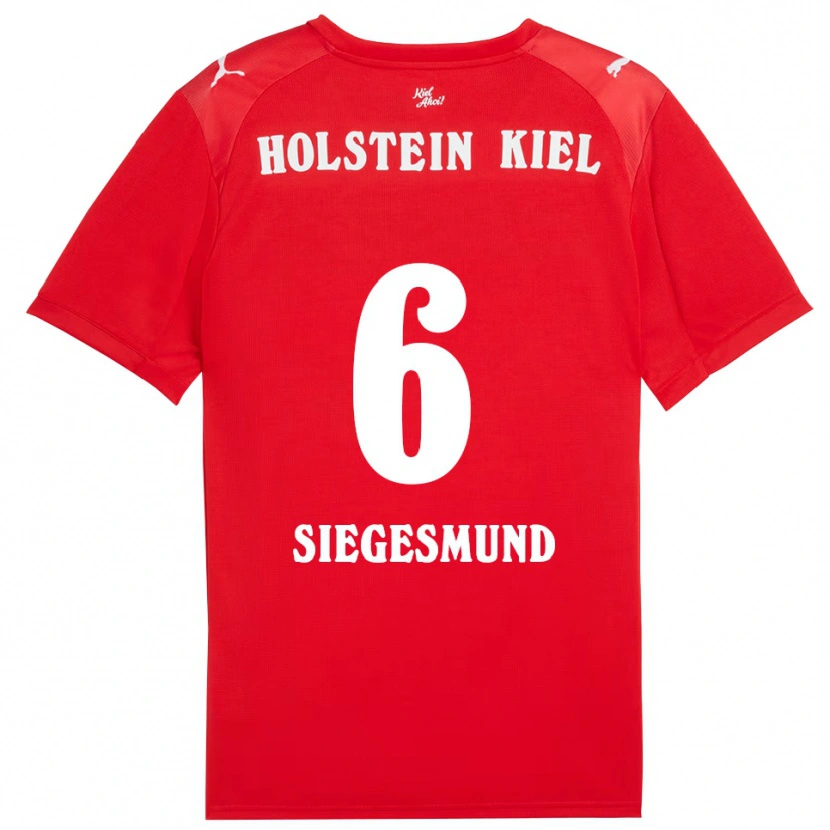 Danxen Kinder Katinka Siegesmund #6 Rot Blau Auswärtstrikot Trikot 2025/26 T-Shirt Österreich