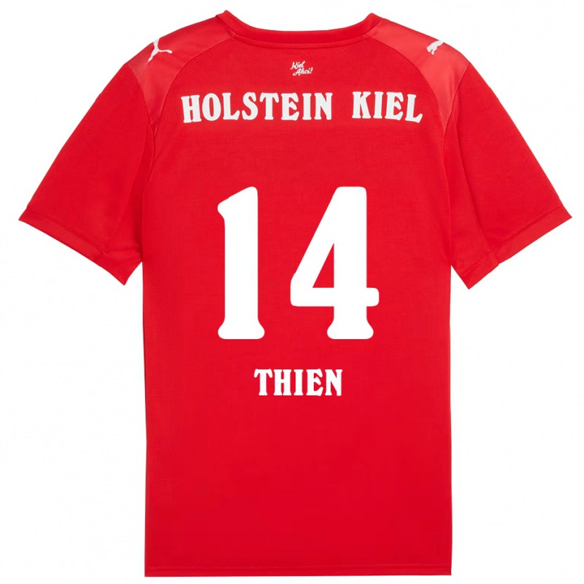Danxen Kinder Madita Thien #14 Rot Blau Auswärtstrikot Trikot 2025/26 T-Shirt Österreich