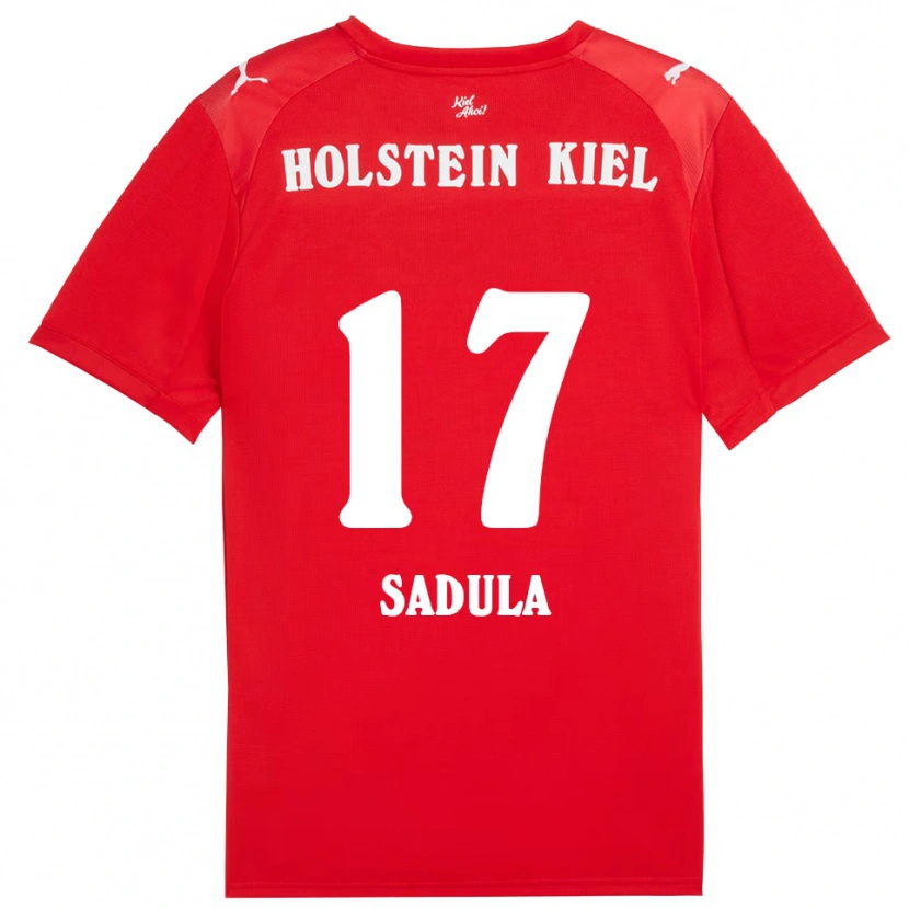 Danxen Kinder Orhun Sadula #17 Rot Blau Auswärtstrikot Trikot 2025/26 T-Shirt Österreich