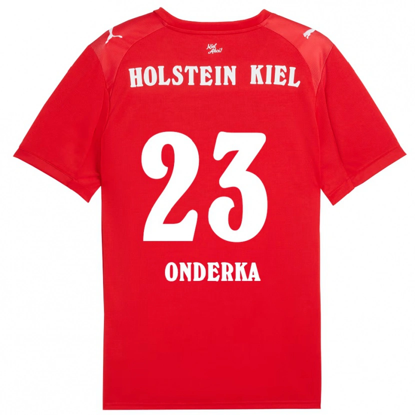 Danxen Kinder Vita Onderka #23 Rot Blau Auswärtstrikot Trikot 2025/26 T-Shirt Österreich