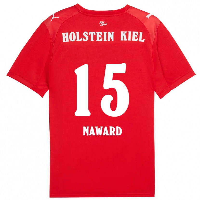 Danxen Kinder Aryanna Naward #15 Rot Blau Auswärtstrikot Trikot 2025/26 T-Shirt Österreich