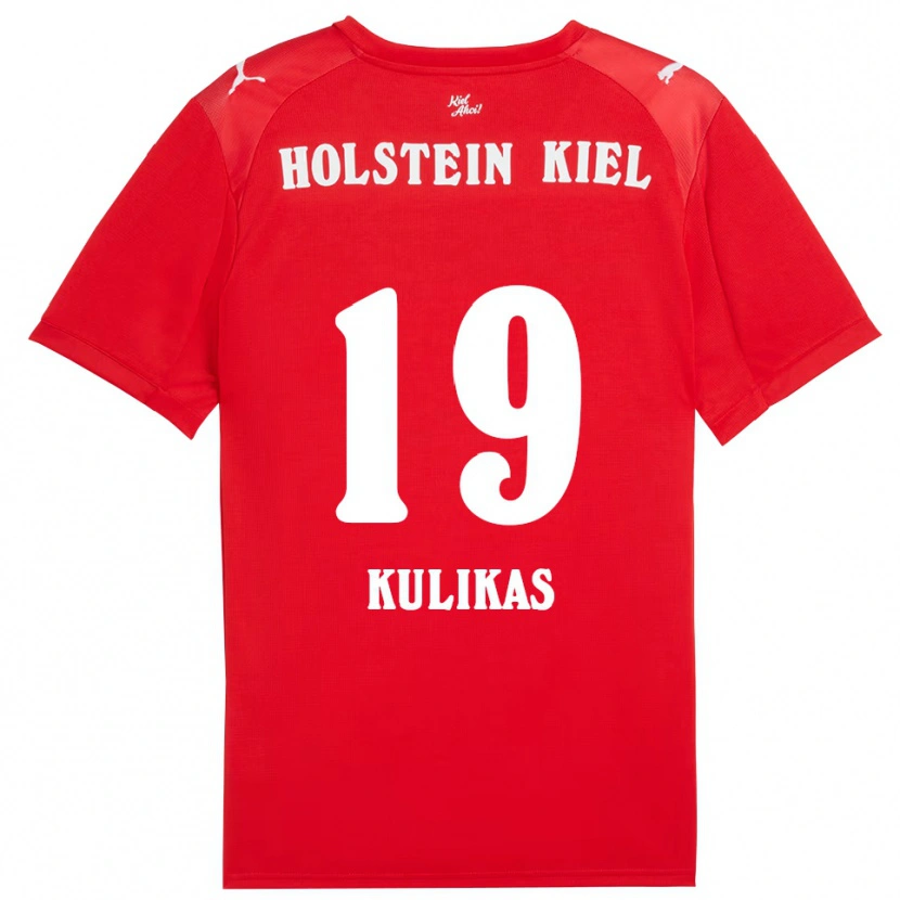 Danxen Kinder Laurynas Kulikas #19 Rot Blau Auswärtstrikot Trikot 2025/26 T-Shirt Österreich