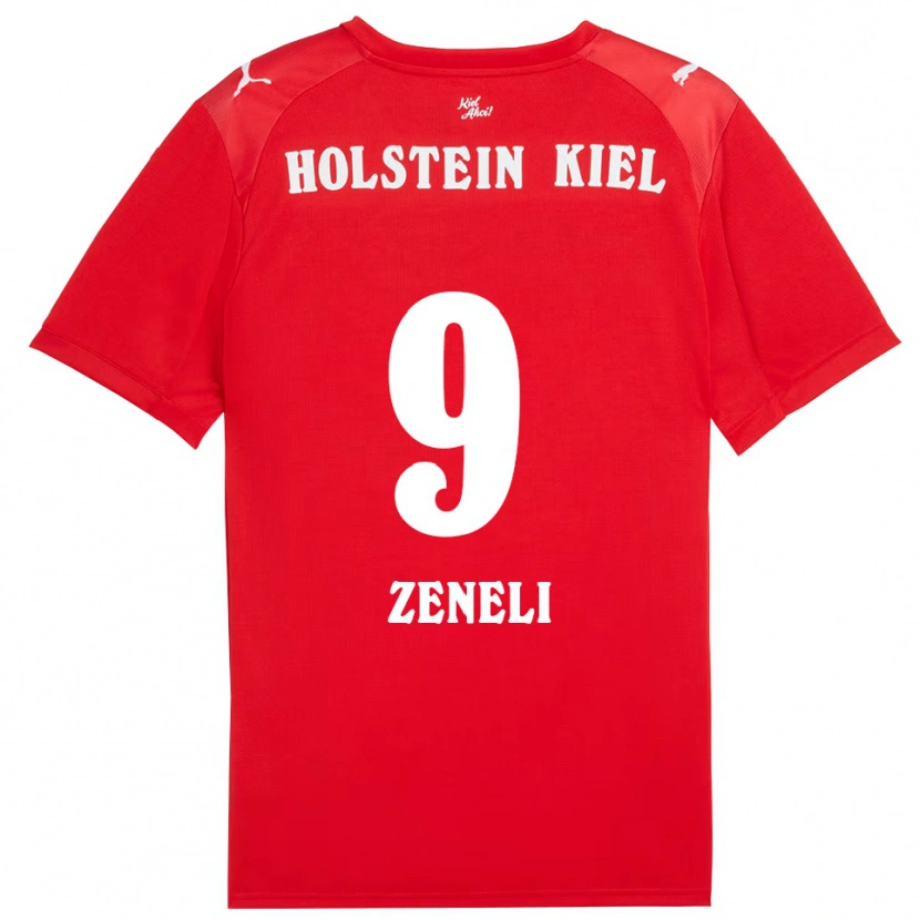 Danxen Kinder Endrit Zeneli #9 Rot Blau Auswärtstrikot Trikot 2025/26 T-Shirt Österreich