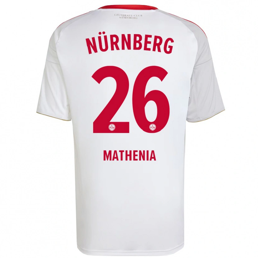 Danxen Kinder Christian Mathenia #26 Weiß Rot Auswärtstrikot Trikot 2025/26 T-Shirt Österreich