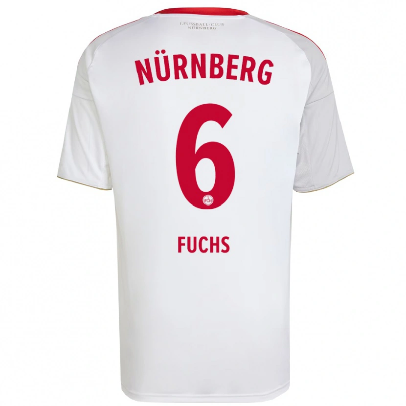 Danxen Kinder Pascal Fuchs #6 Weiß Rot Auswärtstrikot Trikot 2025/26 T-Shirt Österreich