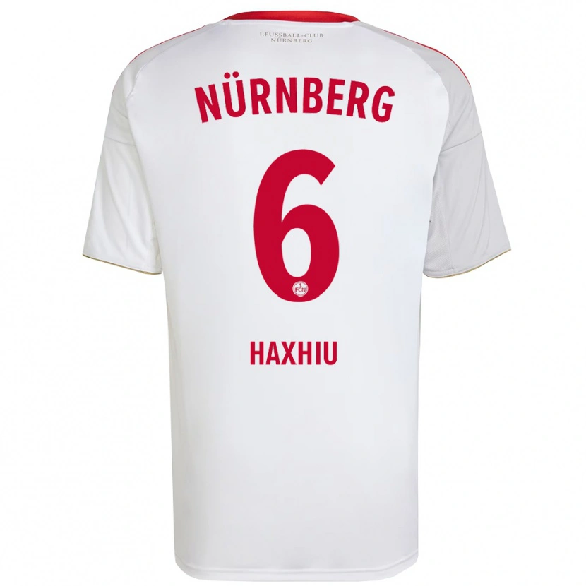 Danxen Kinder Lion Haxhiu #6 Weiß Rot Auswärtstrikot Trikot 2025/26 T-Shirt Österreich