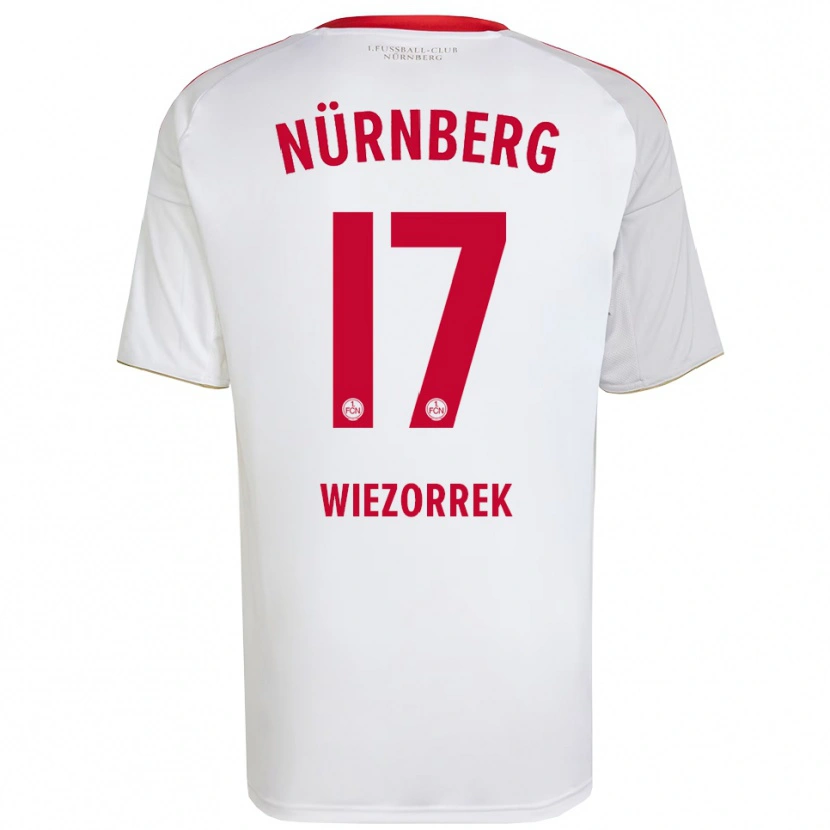 Danxen Kinder Moritz Wiezorrek #17 Weiß Rot Auswärtstrikot Trikot 2025/26 T-Shirt Österreich