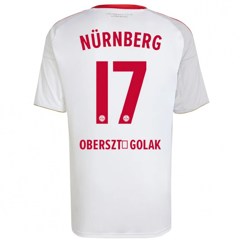 Danxen Kinder Karol Oberszt-Golak #17 Weiß Rot Auswärtstrikot Trikot 2025/26 T-Shirt Österreich