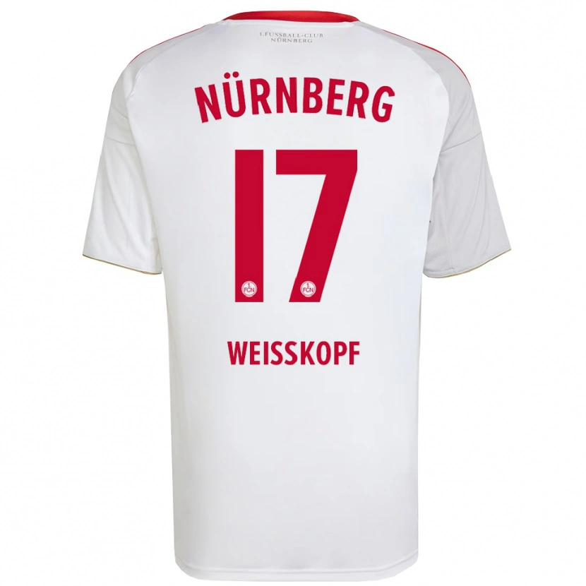 Danxen Kinder Jannes Weißkopf #17 Weiß Rot Auswärtstrikot Trikot 2025/26 T-Shirt Österreich