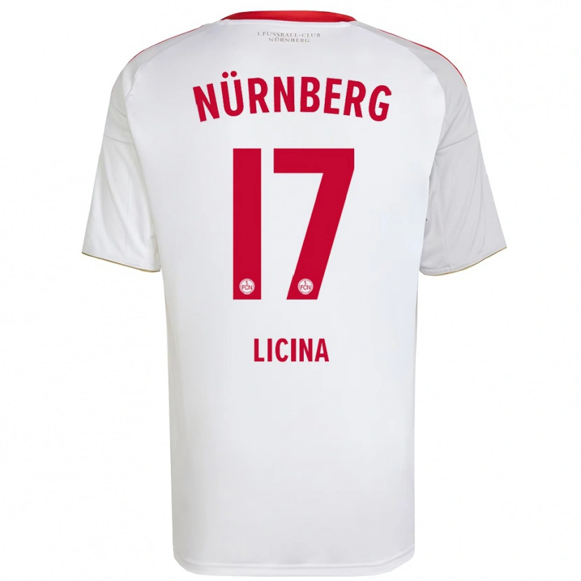 Danxen Kinder Selma Licina #17 Weiß Rot Auswärtstrikot Trikot 2025/26 T-Shirt Österreich