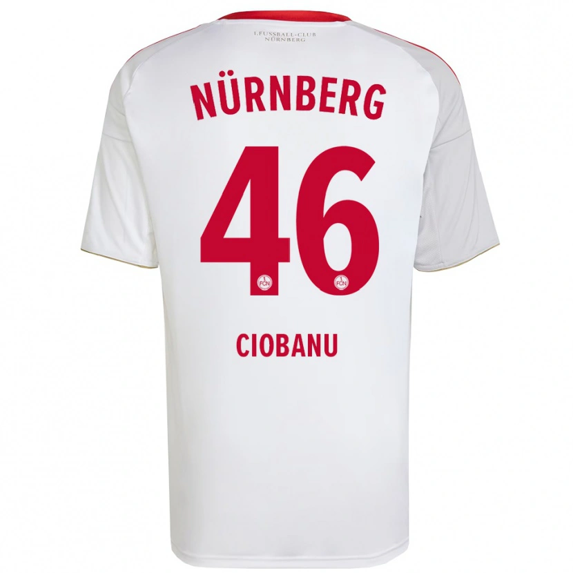 Danxen Kinder Ion Ciobanu #46 Weiß Rot Auswärtstrikot Trikot 2025/26 T-Shirt Österreich