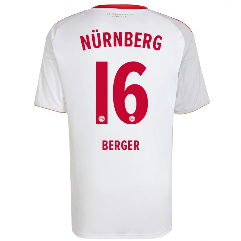Danxen Kinder Tim Berger #16 Weiß Rot Auswärtstrikot Trikot 2025/26 T-Shirt Österreich