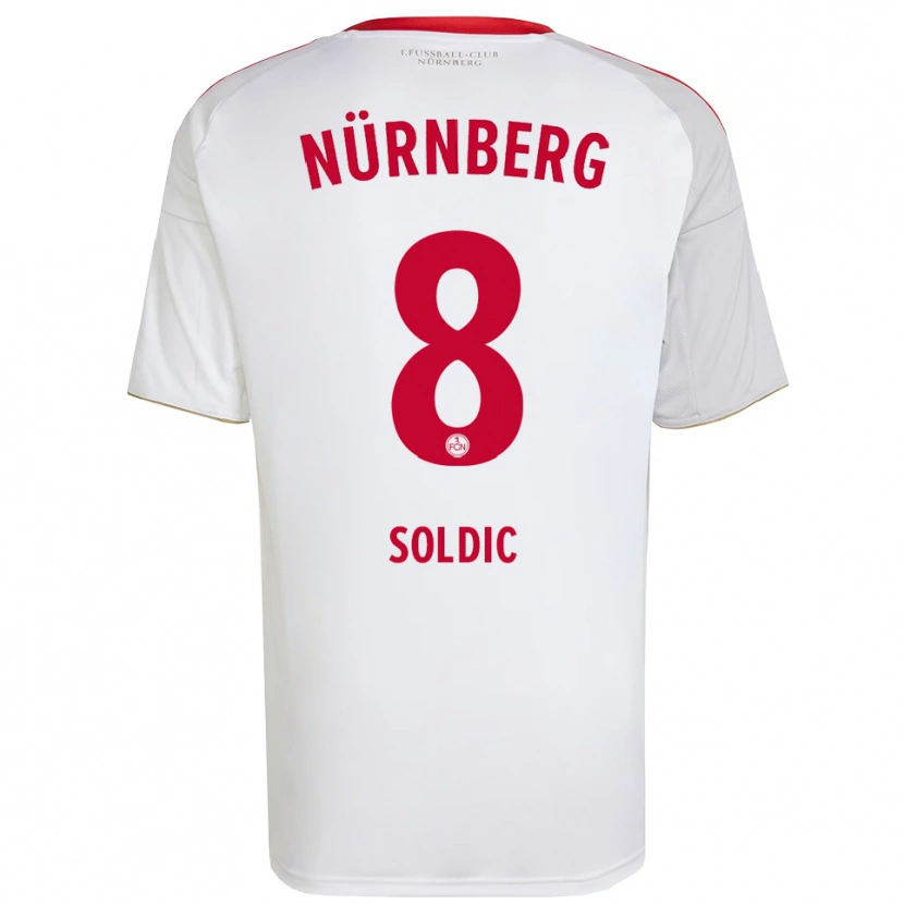 Danxen Kinder Marko Soldic #8 Weiß Rot Auswärtstrikot Trikot 2025/26 T-Shirt Österreich