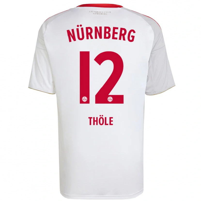 Danxen Kinder Amelie Thöle #12 Weiß Rot Auswärtstrikot Trikot 2025/26 T-Shirt Österreich