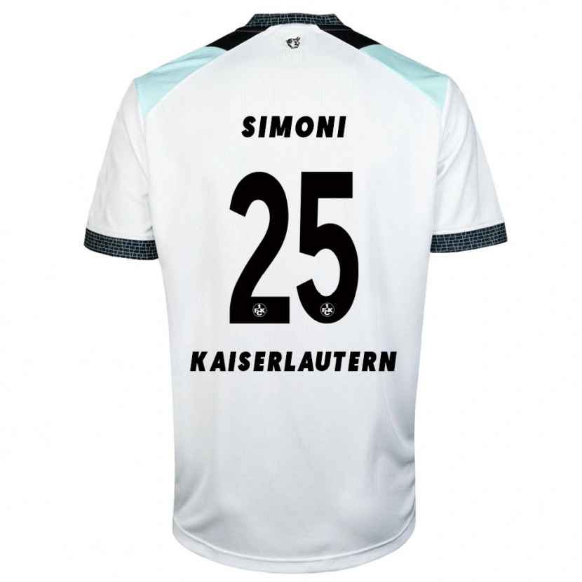 Danxen Kinder Simon Simoni #25 Weiß Schwarz Auswärtstrikot Trikot 2025/26 T-Shirt Österreich