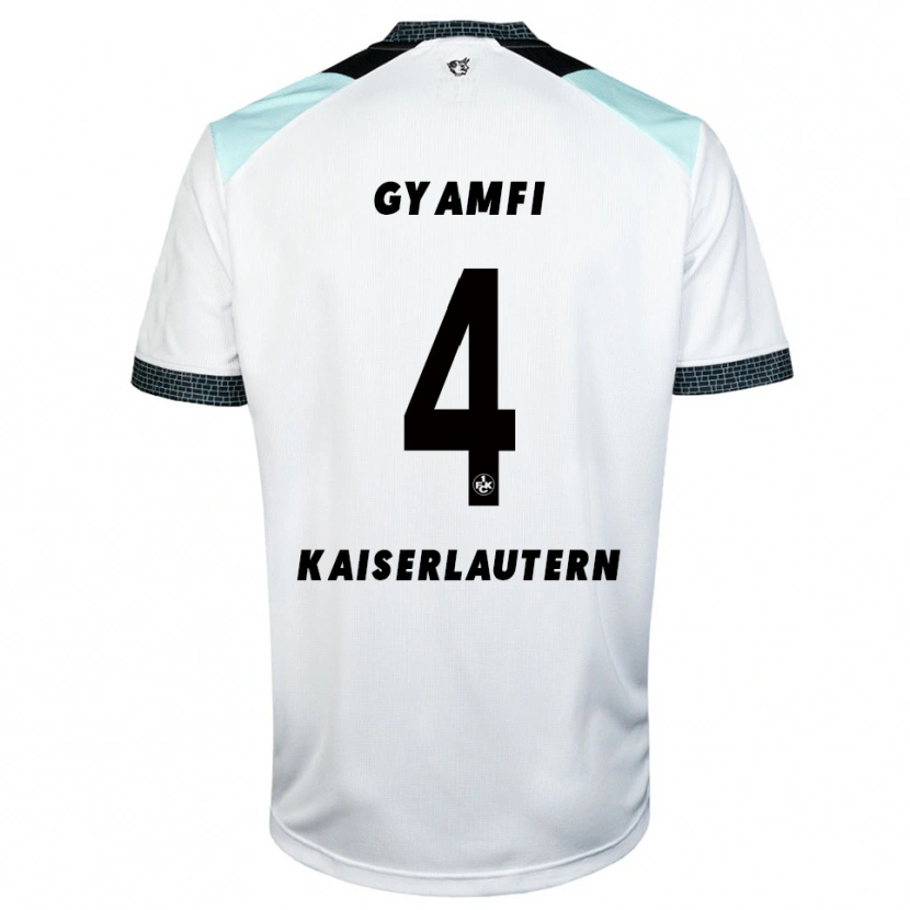 Danxen Kinder Maxwell Gyamfi #4 Weiß Schwarz Auswärtstrikot Trikot 2025/26 T-Shirt Österreich