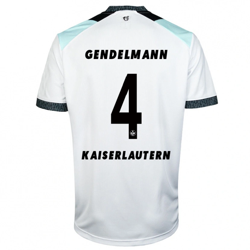 Danxen Kinder Nikita Gendelmann #4 Weiß Schwarz Auswärtstrikot Trikot 2025/26 T-Shirt Österreich