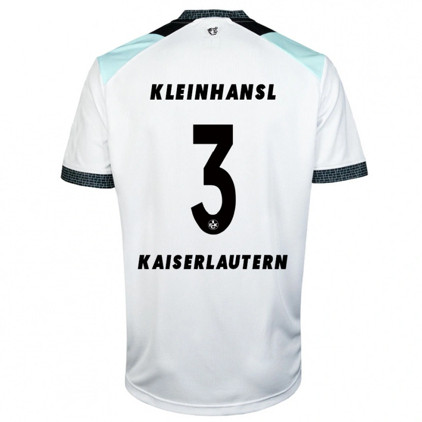 Danxen Kinder Florian Kleinhansl #3 Weiß Schwarz Auswärtstrikot Trikot 2025/26 T-Shirt Österreich