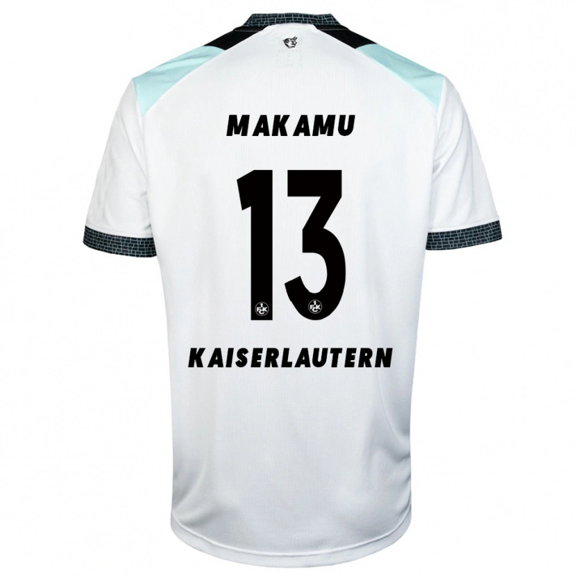 Danxen Kinder Bradley Makamu #13 Weiß Schwarz Auswärtstrikot Trikot 2025/26 T-Shirt Österreich