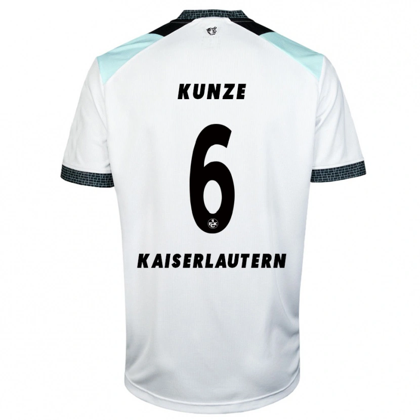 Danxen Kinder Fabian Kunze #6 Weiß Schwarz Auswärtstrikot Trikot 2025/26 T-Shirt Österreich