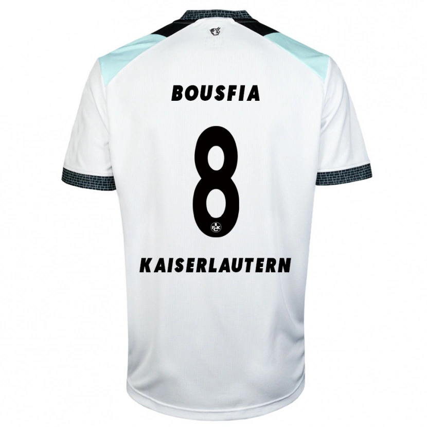 Danxen Kinder Sami Bousfia #8 Weiß Schwarz Auswärtstrikot Trikot 2025/26 T-Shirt Österreich