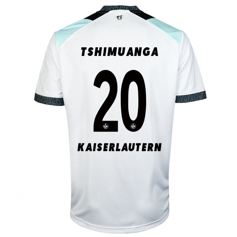 Danxen Kinder Aaron Tshimuanga #20 Weiß Schwarz Auswärtstrikot Trikot 2025/26 T-Shirt Österreich