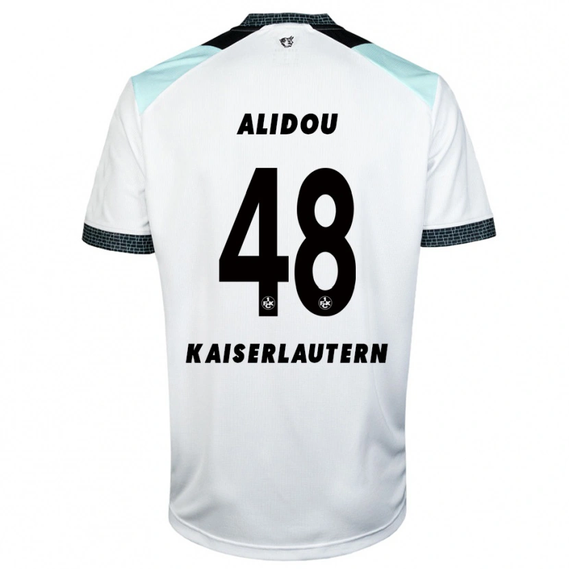 Danxen Kinder Faride Alidou #48 Weiß Schwarz Auswärtstrikot Trikot 2025/26 T-Shirt Österreich