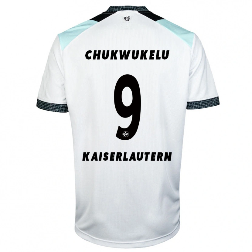 Danxen Kinder Chinedu Chukwukelu #9 Weiß Schwarz Auswärtstrikot Trikot 2025/26 T-Shirt Österreich