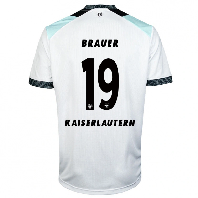 Danxen Kinder Roman Brauer #19 Weiß Schwarz Auswärtstrikot Trikot 2025/26 T-Shirt Österreich