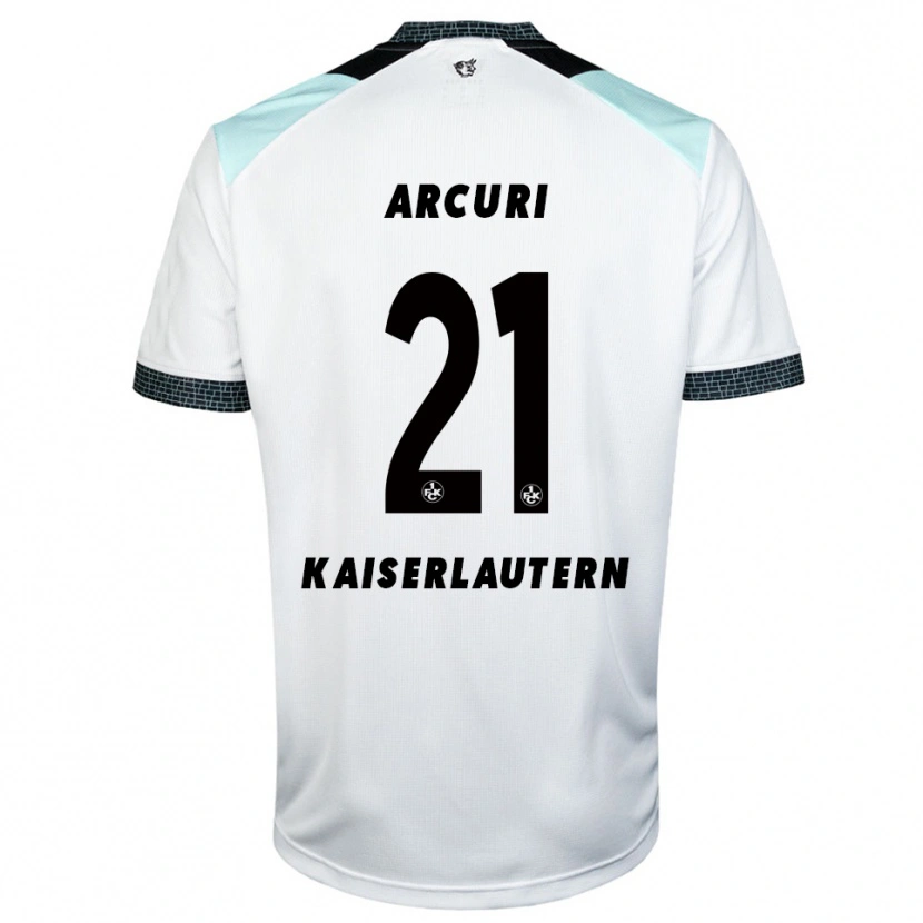 Danxen Kinder Gionathan Arcuri #21 Weiß Schwarz Auswärtstrikot Trikot 2025/26 T-Shirt Österreich