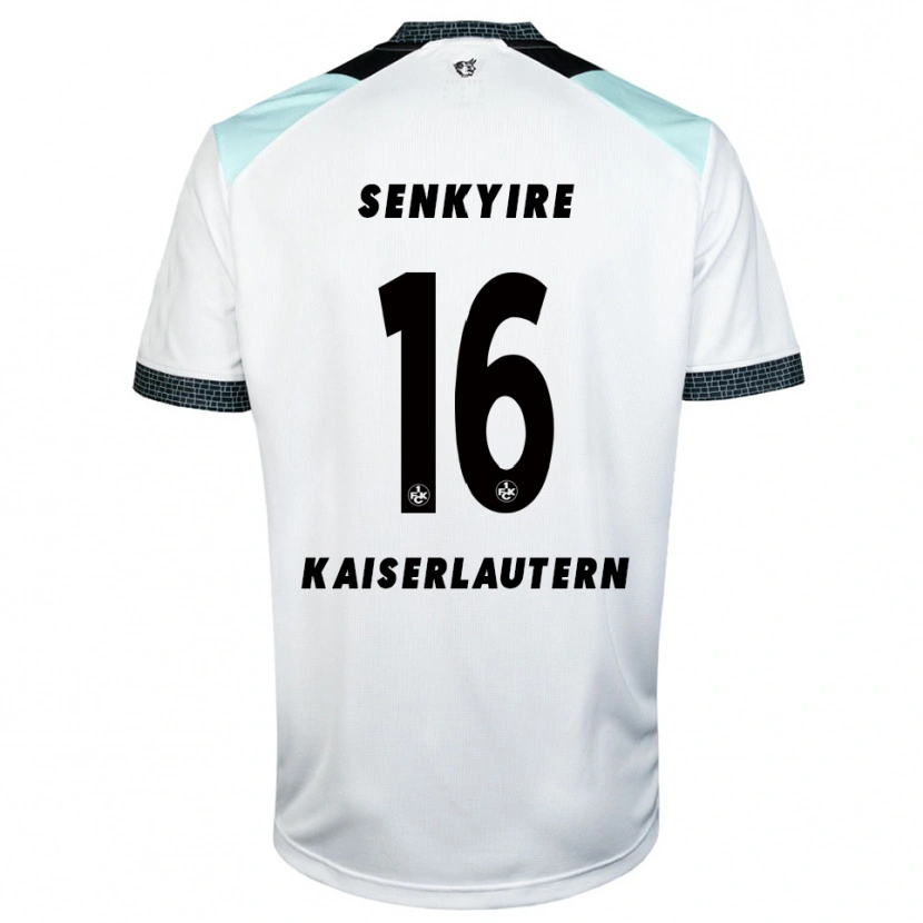 Danxen Kinder Benny Senkyire #16 Weiß Schwarz Auswärtstrikot Trikot 2025/26 T-Shirt Österreich