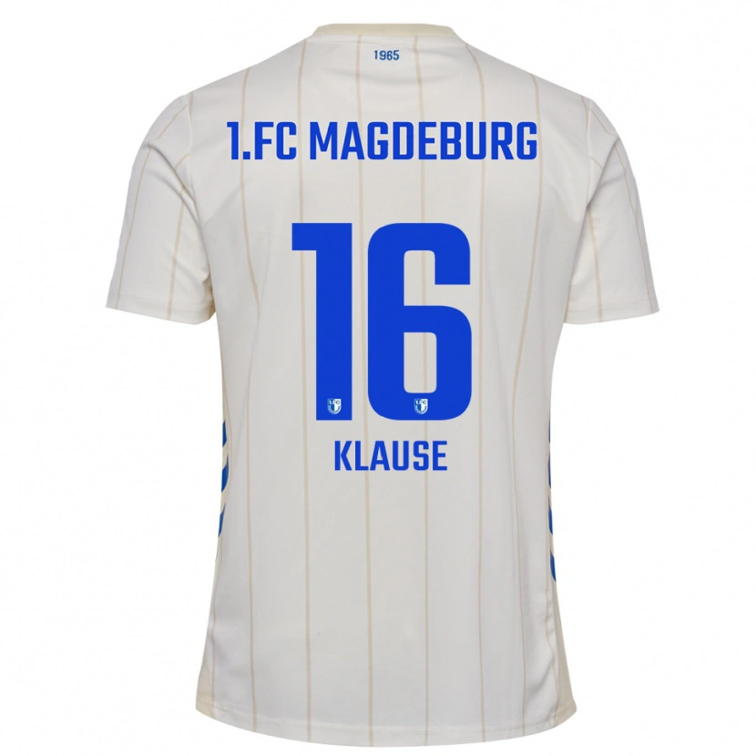 Danxen Kinder Matti Klause #16 Weiß Blau Auswärtstrikot Trikot 2025/26 T-Shirt Österreich