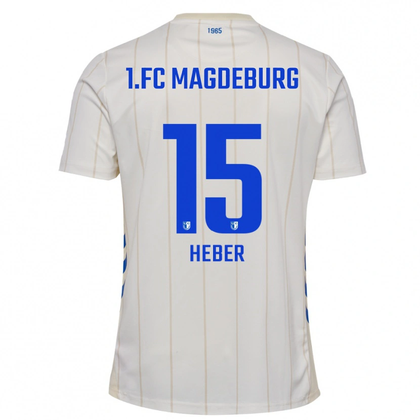 Danxen Kinder Daniel Heber #15 Weiß Blau Auswärtstrikot Trikot 2025/26 T-Shirt Österreich