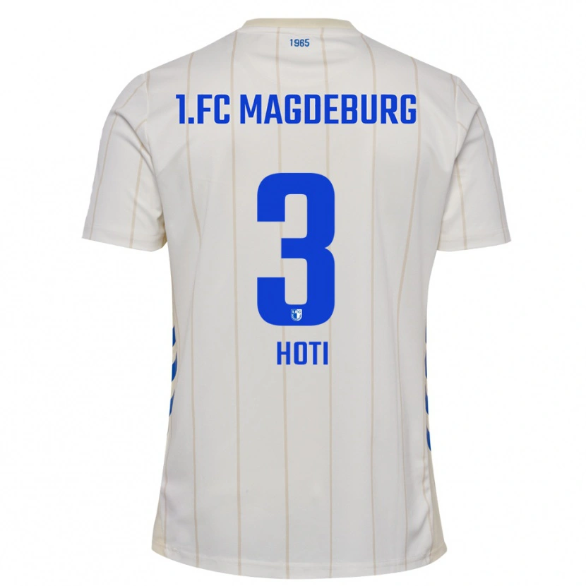 Danxen Kinder Andi Hoti #3 Weiß Blau Auswärtstrikot Trikot 2025/26 T-Shirt Österreich