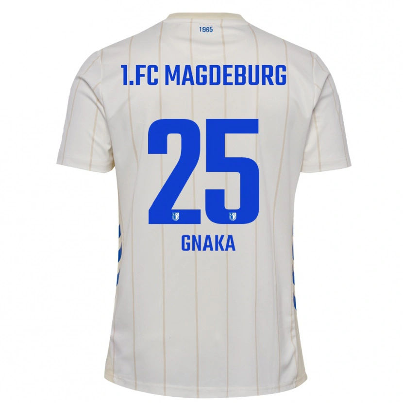 Danxen Kinder Silas Gnaka #25 Weiß Blau Auswärtstrikot Trikot 2025/26 T-Shirt Österreich