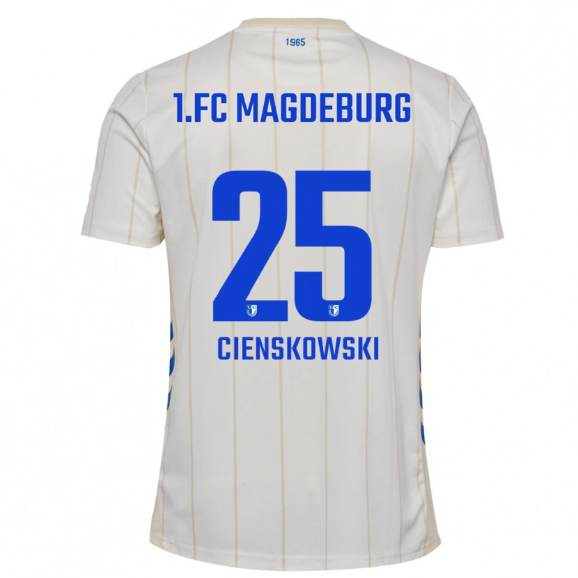 Danxen Kinder Amy Cienskowski #25 Weiß Blau Auswärtstrikot Trikot 2025/26 T-Shirt Österreich