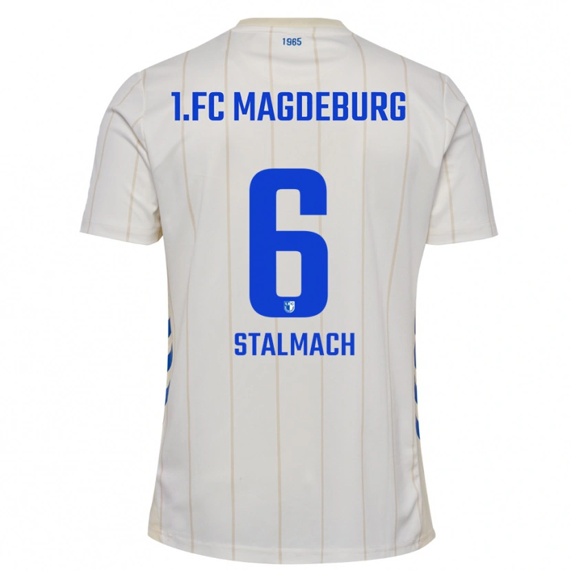 Danxen Kinder Dariusz Stalmach #6 Weiß Blau Auswärtstrikot Trikot 2025/26 T-Shirt Österreich