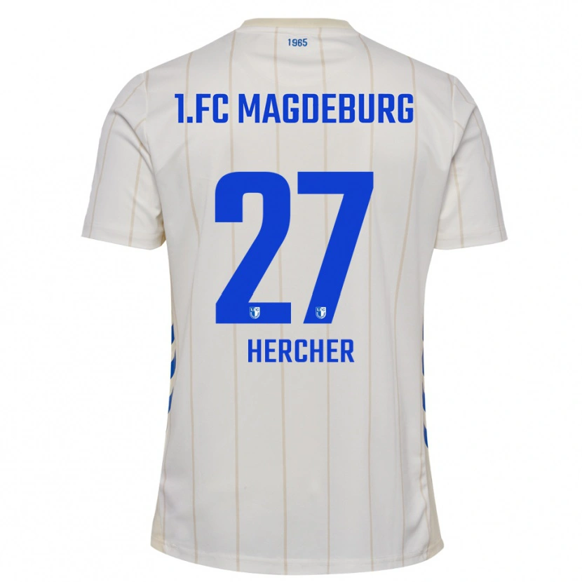 Danxen Kinder Philipp Hercher #27 Weiß Blau Auswärtstrikot Trikot 2025/26 T-Shirt Österreich